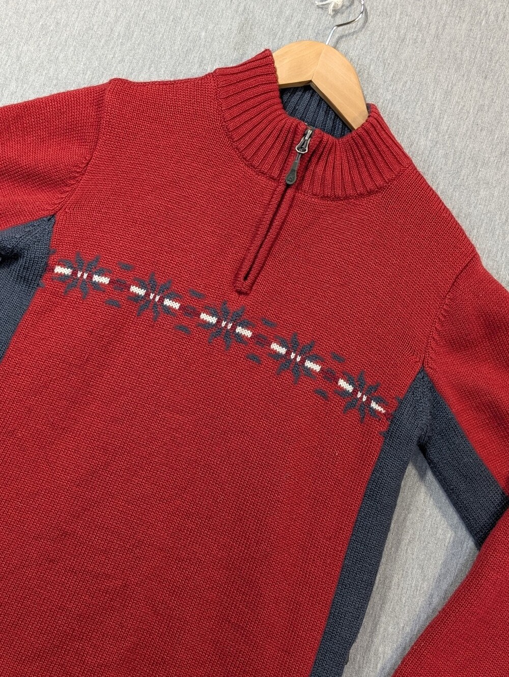 McKinley Winter Knit Sweater Women's Small Red Dry Climate Wind Protector